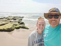Greg & Daughter at Beach