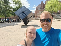 Greg & Daughter at UofM Cube