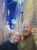 Greg & Daughter at Snowflake Alley
